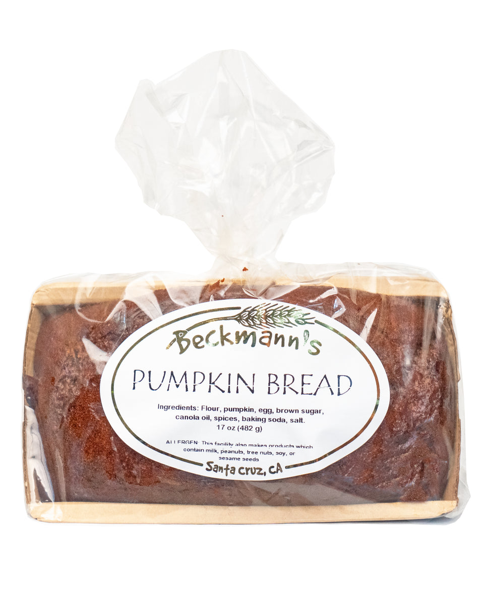 Beckmann s Pumpkin Bread Beckmann s Bakery